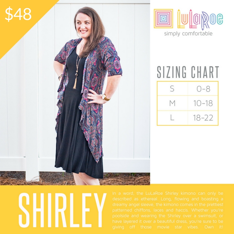 Lularoe Sizing Chart Shirley